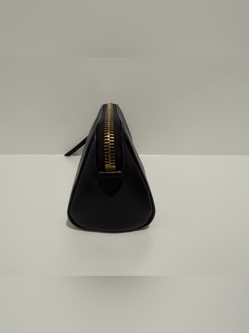 Madewell The Makeup Pouch in True Black Leather NY486 $68 - Picture 4 of 9